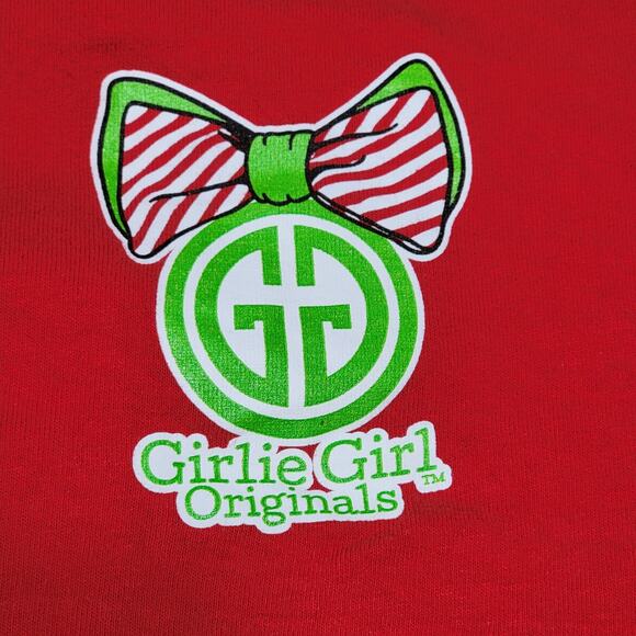 Girlie Girl Originals LS Red Christmas Tee (Gildan) "Oh What Fun" Elf - Size XL - Picture 5 of 6